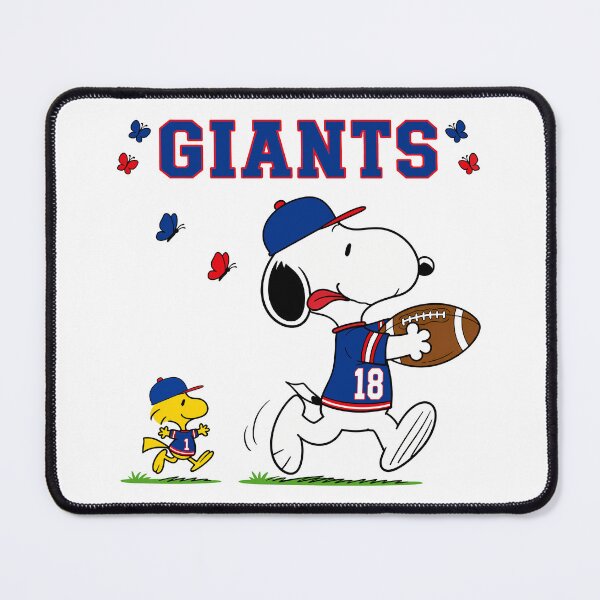 Item preview, Snoopy & Woodstock New York Giants Football Retro F542 designed and sold by GLUVY-THEME.