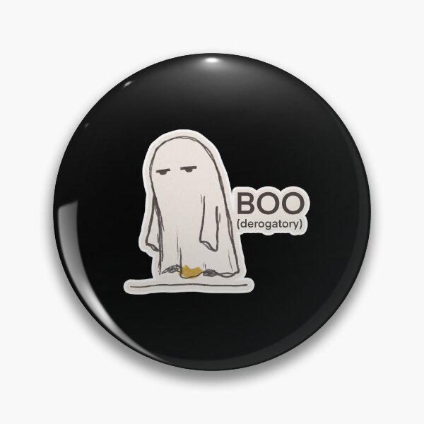 Item preview, Boo (derogatory) — Deadpan Unimpressed Ghost Art designed and sold by TheCalmEdit.