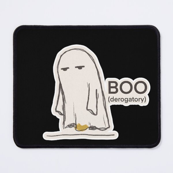 Item preview, Boo (derogatory) — Deadpan Unimpressed Ghost Art designed and sold by TheCalmEdit.