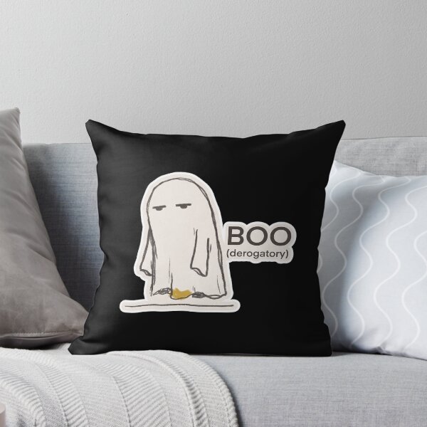 Item preview, Boo (derogatory) — Deadpan Unimpressed Ghost Art designed and sold by TheCalmEdit.