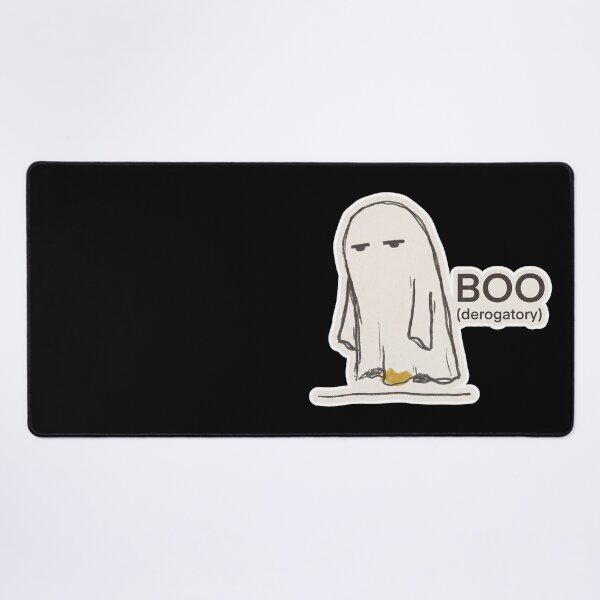 Item preview, Boo (derogatory) — Deadpan Unimpressed Ghost Art designed and sold by TheCalmEdit.