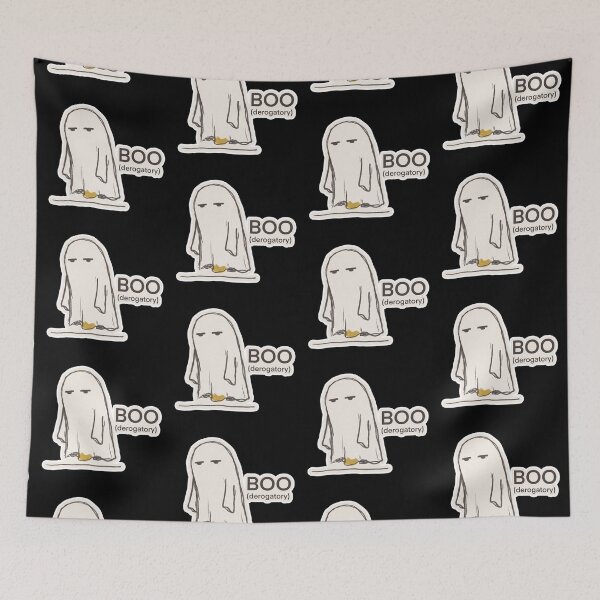 Item preview, Boo (derogatory) — Deadpan Unimpressed Ghost Art designed and sold by TheCalmEdit.