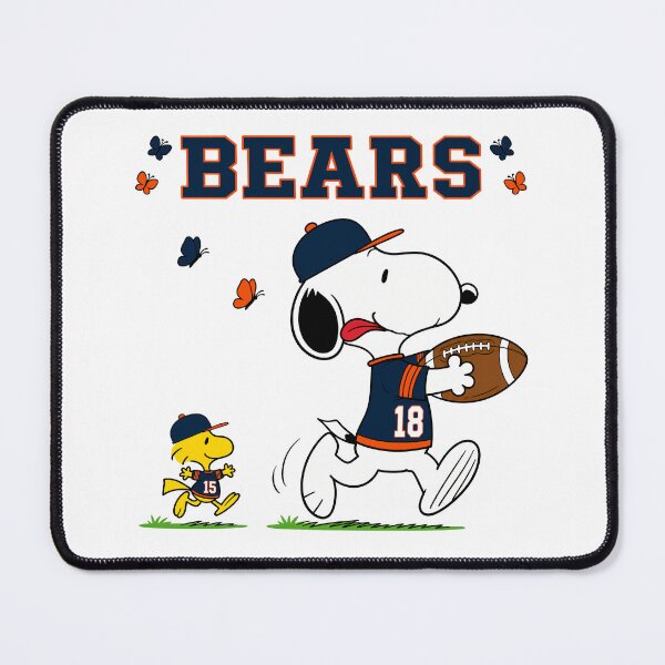 Item preview, Snoopy & Woodstock Chicago Bears Football Retro F543 designed and sold by GLUVY-THEME.