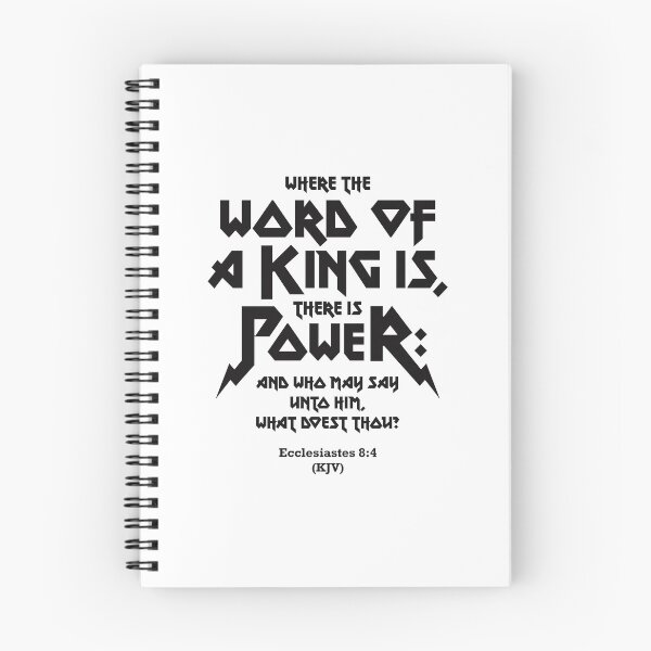 Item preview, Where the word of a king is, there is power - Ecclesiastes 8:4 (KJV)  designed and sold by Vector-Artist.