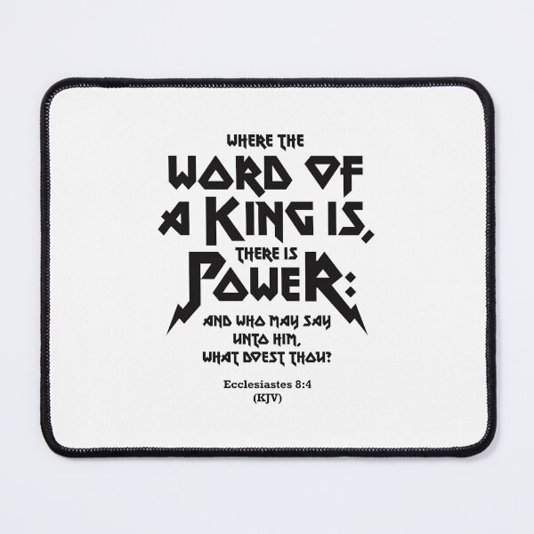 Item preview, Where the word of a king is, there is power - Ecclesiastes 8:4 (KJV) designed and sold by Vector-Artist.