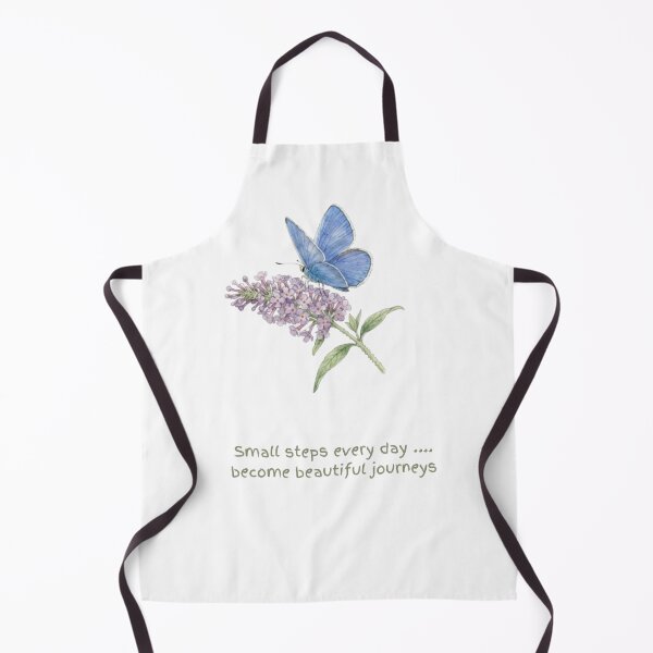 Item preview, Small Steps Every Day Watercolour Blue Butterfly designed and sold by made by Golightly x.