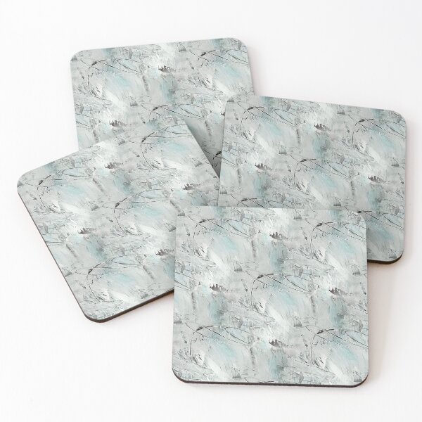 Item preview, Grunge Textured Abstract in Aquamarine designed and sold by Artistestella.