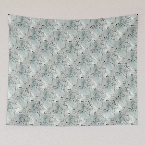 Item preview, Grunge Textured Abstract in Aquamarine designed and sold by Artistestella.