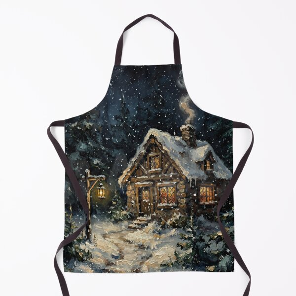 Item preview, Cozy Winter Cabin in Snowy Forest | Enchanted Woodland Cottage designed and sold by cr6zym1nd.