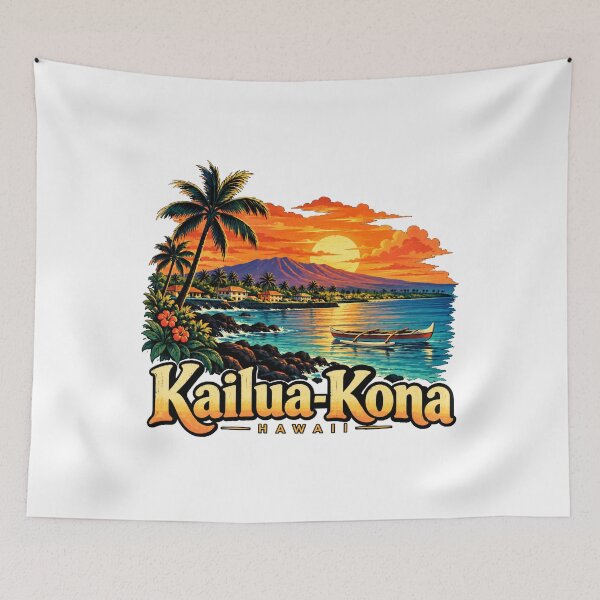 Item preview, Vintage Kailua-Kona Hawaii Travel Souvenir Landmark Gift designed and sold by MichaeIRellov.