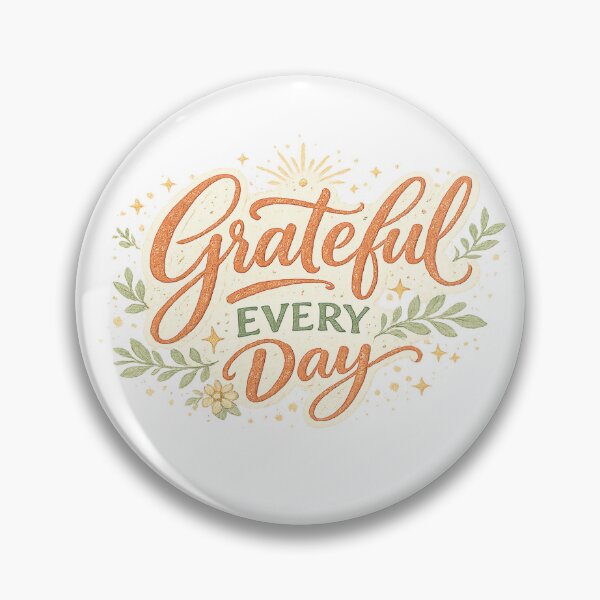 Item preview, Grateful Every Day Inspirational Quote Floral Sunshine Positive Affirmation Art designed and sold by inkoutninja.