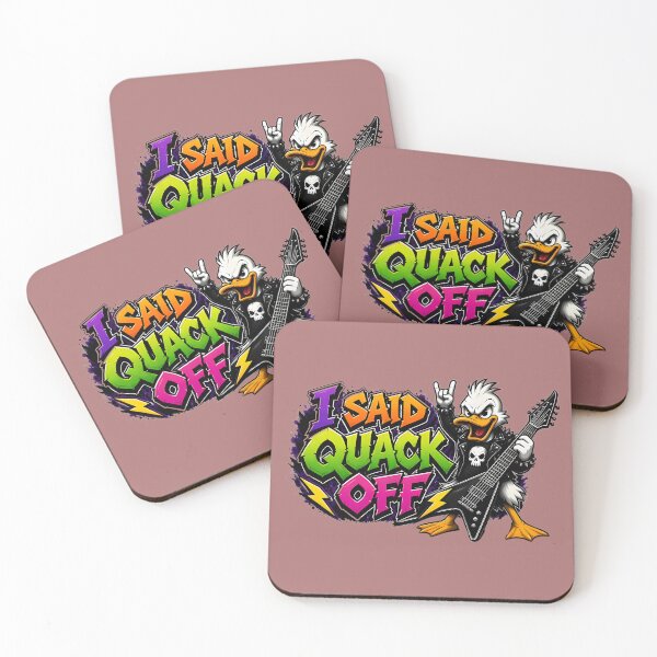 Item preview, I Said Quack Off Rocker Duck designed and sold by ZeroContextArt.