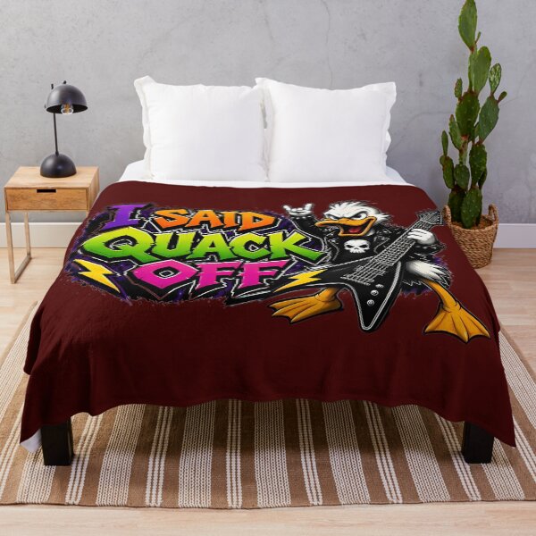 Item preview, I Said Quack Off Rocker Duck designed and sold by ZeroContextArt.