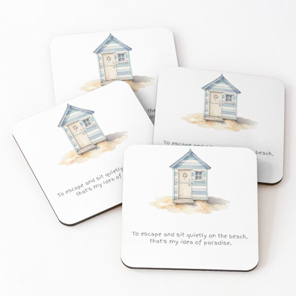 Item preview, Idea Of Paradise Watercolour Beach Hut designed and sold by made by Golightly x.