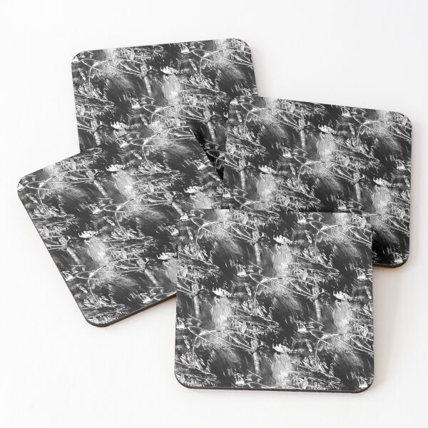 Item preview, Grunge Textured Abstract in Black and White designed and sold by Artistestella.