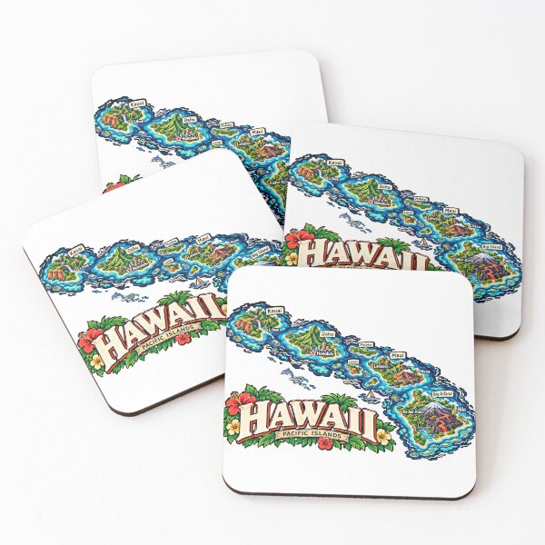 Item preview, Hand Drawn Hawaii Travel Souvenir Landmark Gift designed and sold by MichaeIRellov.