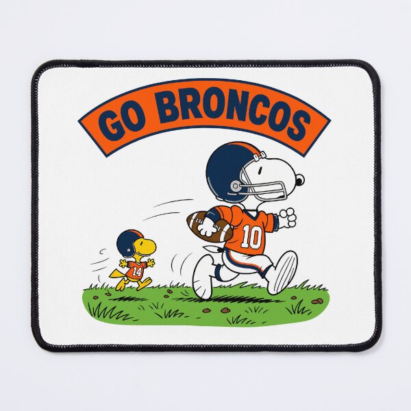 Item preview, Snoopy & Woodstock Denver Broncos Football Retro F547 designed and sold by GLUVY-THEME.