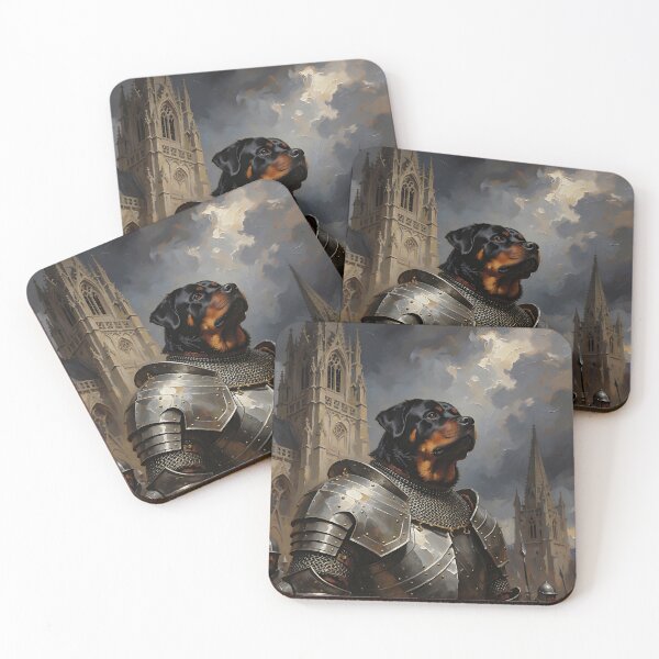 Item preview, Rottweiler Knight in Armor | Medieval Dog Warrior Gothic Fantasy Art designed and sold by cr6zym1nd.