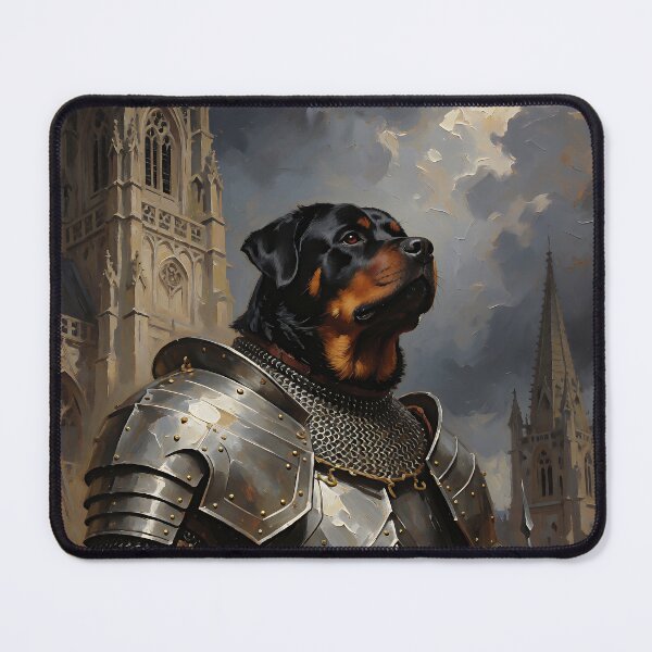 Item preview, Rottweiler Knight in Armor | Medieval Dog Warrior Gothic Fantasy Art designed and sold by cr6zym1nd.