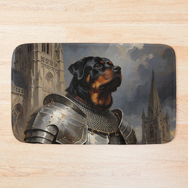 Item preview, Rottweiler Knight in Armor | Medieval Dog Warrior Gothic Fantasy Art designed and sold by cr6zym1nd.