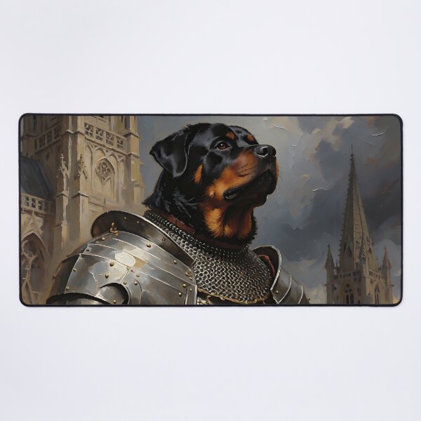 Item preview, Rottweiler Knight in Armor | Medieval Dog Warrior Gothic Fantasy Art designed and sold by cr6zym1nd.
