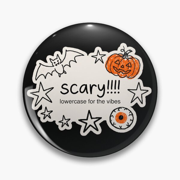 Item preview, Scary!!!! Lowercase for the Vibes — Doodle Meme designed and sold by TheCalmEdit.