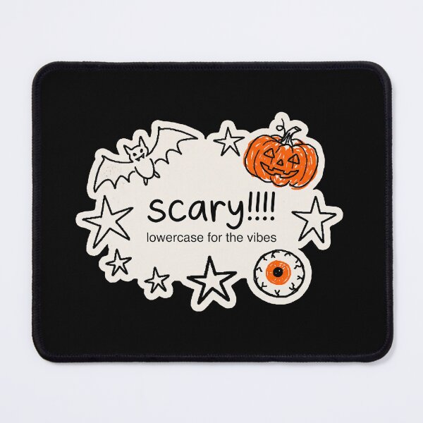 Item preview, Scary!!!! Lowercase for the Vibes — Doodle Meme designed and sold by TheCalmEdit.