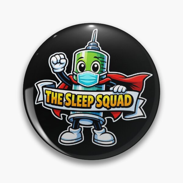 Item preview, The Sleep Squad – Funny Anesthesia Tech Superhero Sticker designed and sold by Timeless Junction.