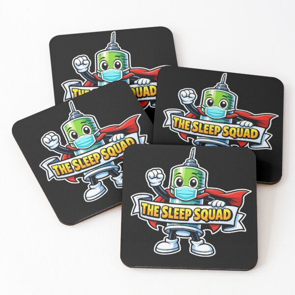 Item preview, The Sleep Squad – Funny Anesthesia Tech Superhero Sticker designed and sold by Timeless Junction.
