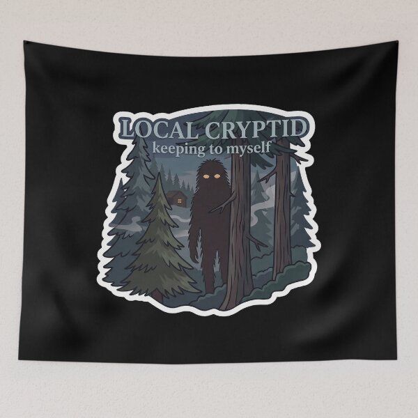 Item preview, Local Cryptid, Keeping to Myself — Introvert Art designed and sold by TheCalmEdit.