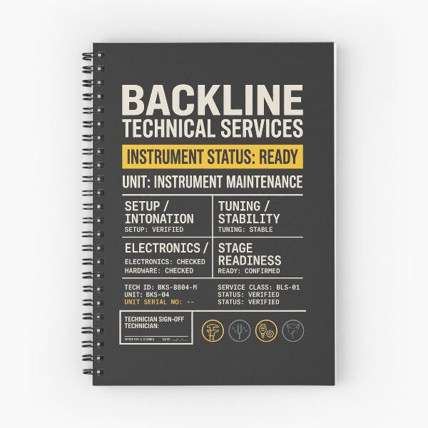 Item preview, Backline Technical Services Audio Tech Instrument Maintenance designed and sold by SplashTastic.