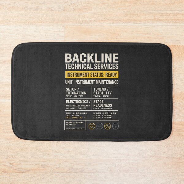 Item preview, Backline Technical Services Audio Tech Instrument Maintenance designed and sold by SplashTastic.