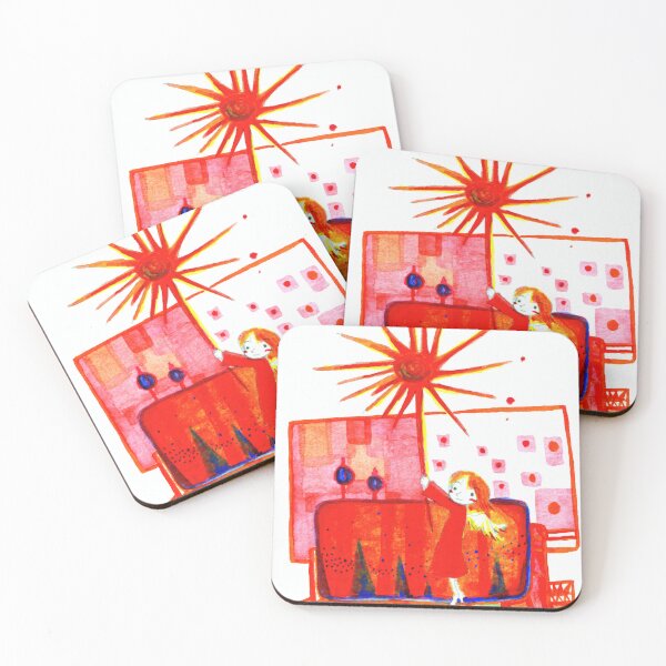 Item preview, Little Girl Reaching for Red Sun designed and sold by pon-pon-55.