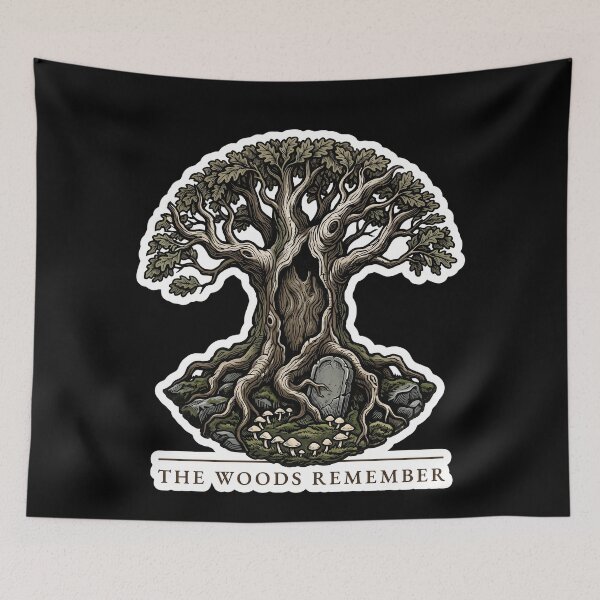 Item preview, The Woods Remember — Folk Horror Ancient Oak Art designed and sold by TheCalmEdit.