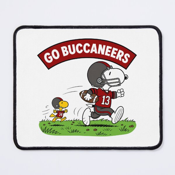 Item preview, Snoopy & Woodstock Tampa Bay Buccaneers Football Retro F550 designed and sold by GLUVY-THEME.
