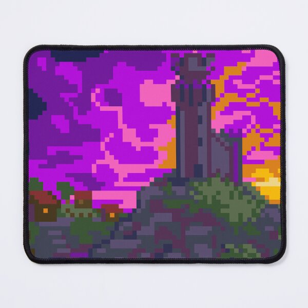 Item preview, Sunset over Kragsenthog - Pixel Art Painting designed and sold by AvnixArts.