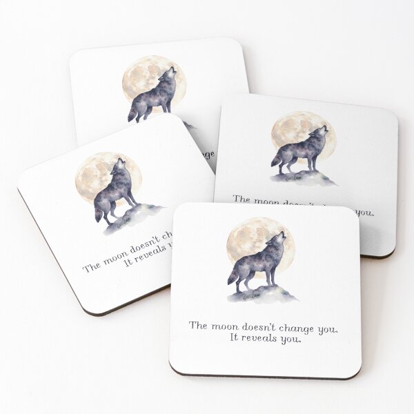 Item preview, Wolf Moon Watercolour It Reveals You designed and sold by made by Golightly x.