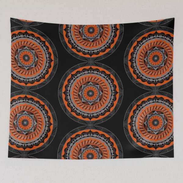 Item preview, Halloween Mandala designed and sold by MakaDragonTamer.