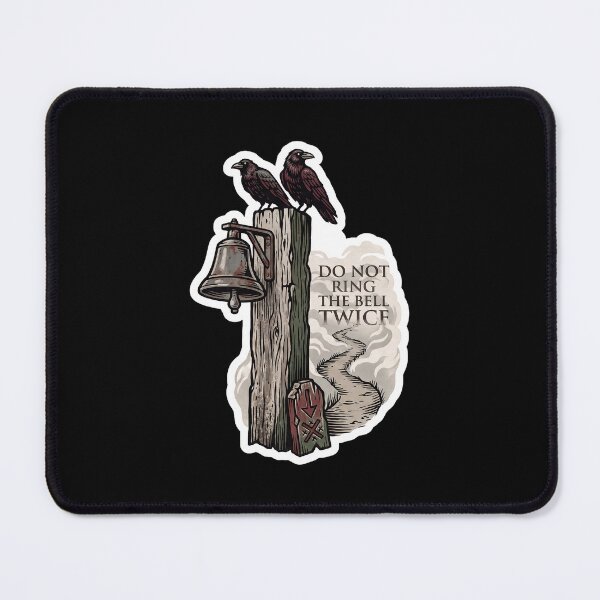 Item preview, Do Not Ring the Bell Twice — Folk Horror Warning designed and sold by TheCalmEdit.