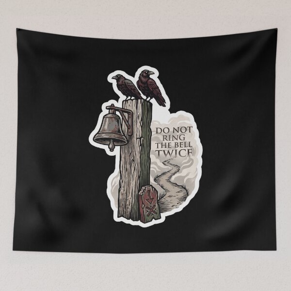 Item preview, Do Not Ring the Bell Twice — Folk Horror Warning designed and sold by TheCalmEdit.