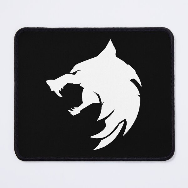 Item preview, The Witcher Wolf Medallion Solid White Logo Art designed and sold by fikadora.
