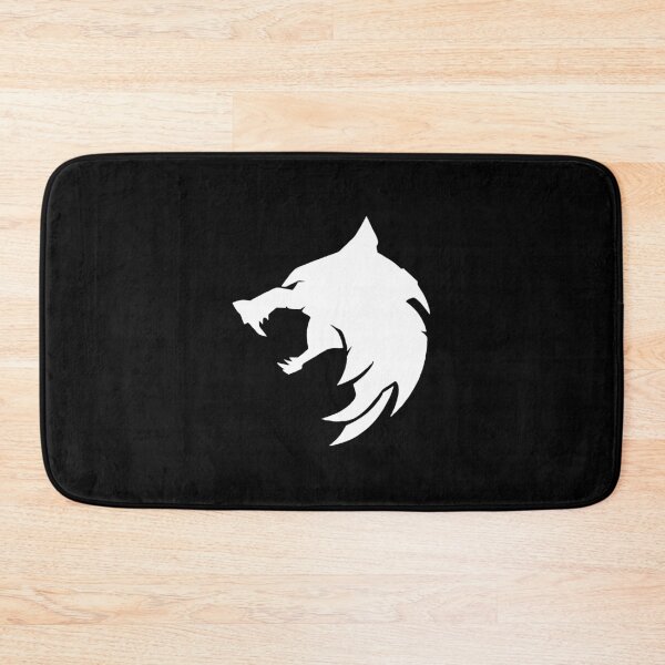 Item preview, The Witcher Wolf Medallion Solid White Logo Art designed and sold by fikadora.