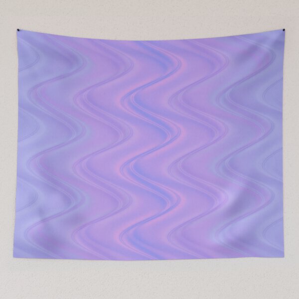 Item preview, Wavy Lines Pattern Purple Pink Blue designed and sold by ArtbyDebbieC.