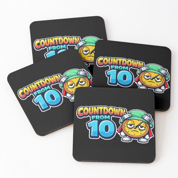 Item preview, Countdown From 10 – Funny Retro Anesthesia Sticker designed and sold by Timeless Junction.