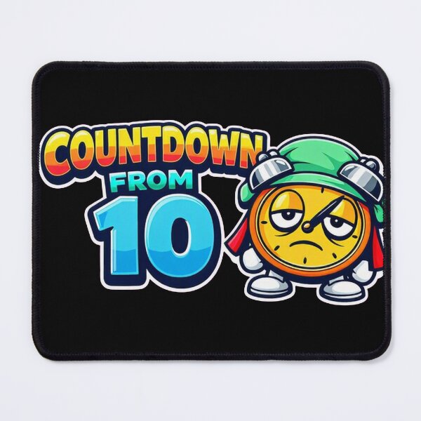 Item preview, Countdown From 10 – Funny Retro Anesthesia Sticker designed and sold by Timeless Junction.