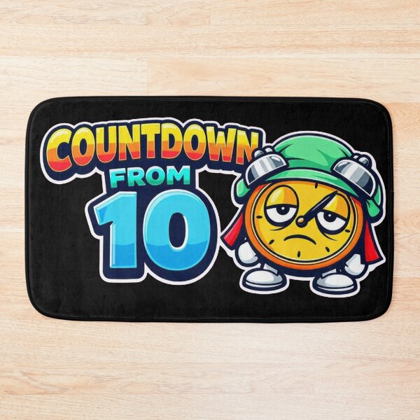 Item preview, Countdown From 10 – Funny Retro Anesthesia Sticker designed and sold by Timeless Junction.