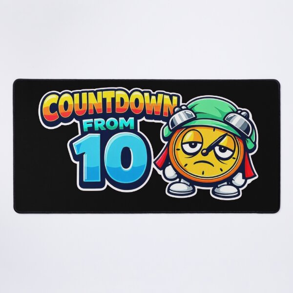 Item preview, Countdown From 10 – Funny Retro Anesthesia Sticker designed and sold by Timeless Junction.