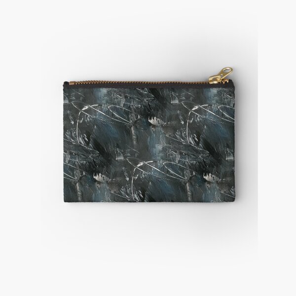 Item preview, Grunge Textured Abstract in Black and Blue designed and sold by Artistestella.
