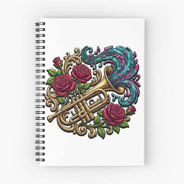 Item preview, Golden Trumpet Vintage Floral Symphony Graphic designed and sold by IrisByJoVon.