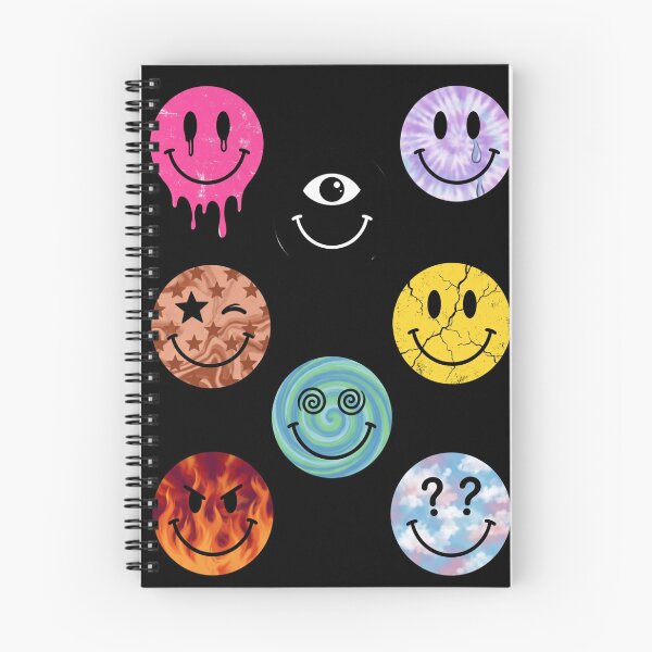 Item preview, Trippy Melting Smiley Faces Aesthetic Pattern designed and sold by MOONE FLOWER.